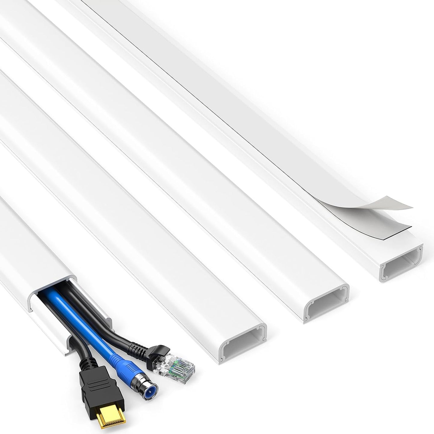 Delamu 62.8in TV Cord Hider: Easy Wire Management