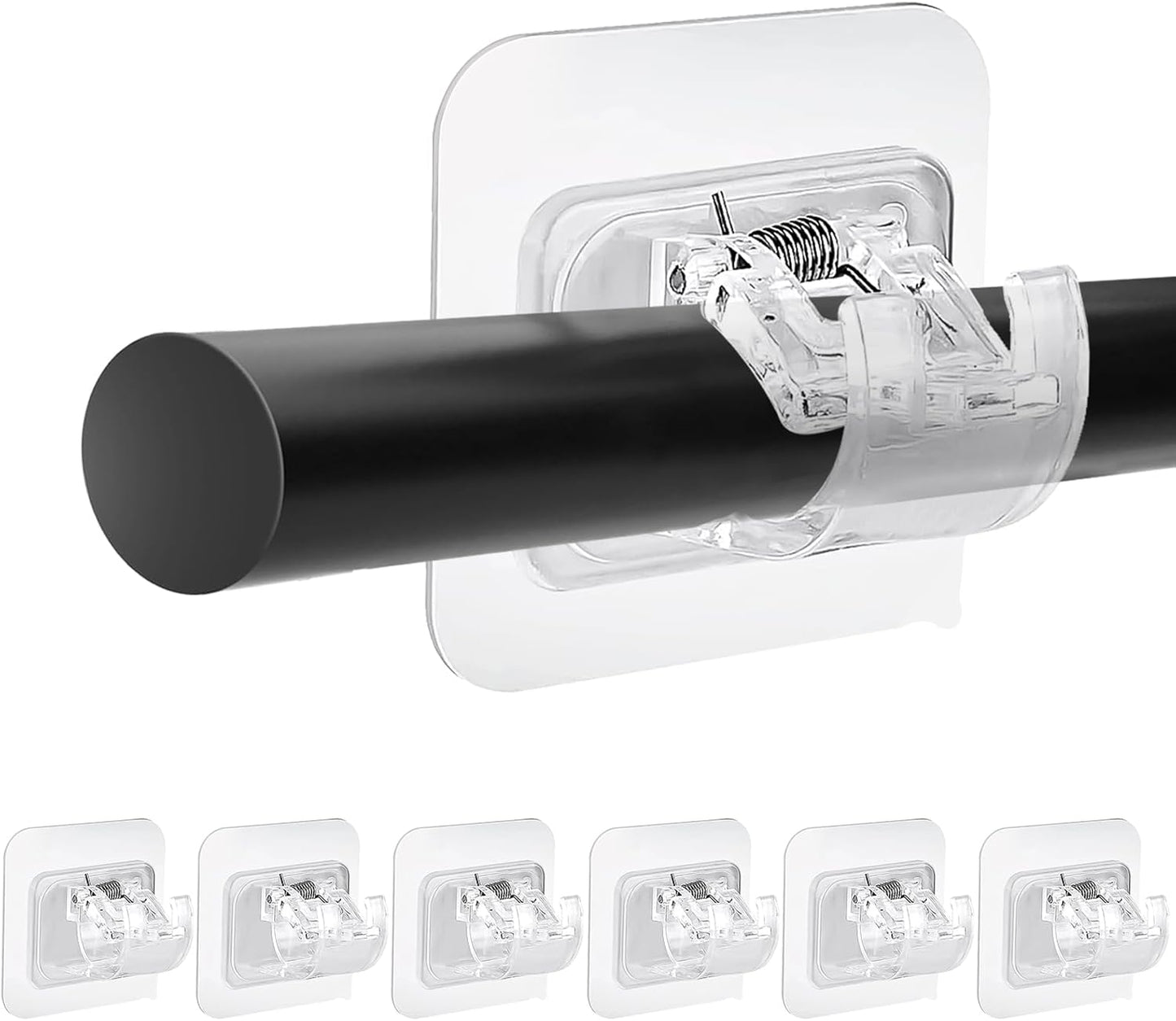 Easy Install No Drill Curtain Rod Brackets