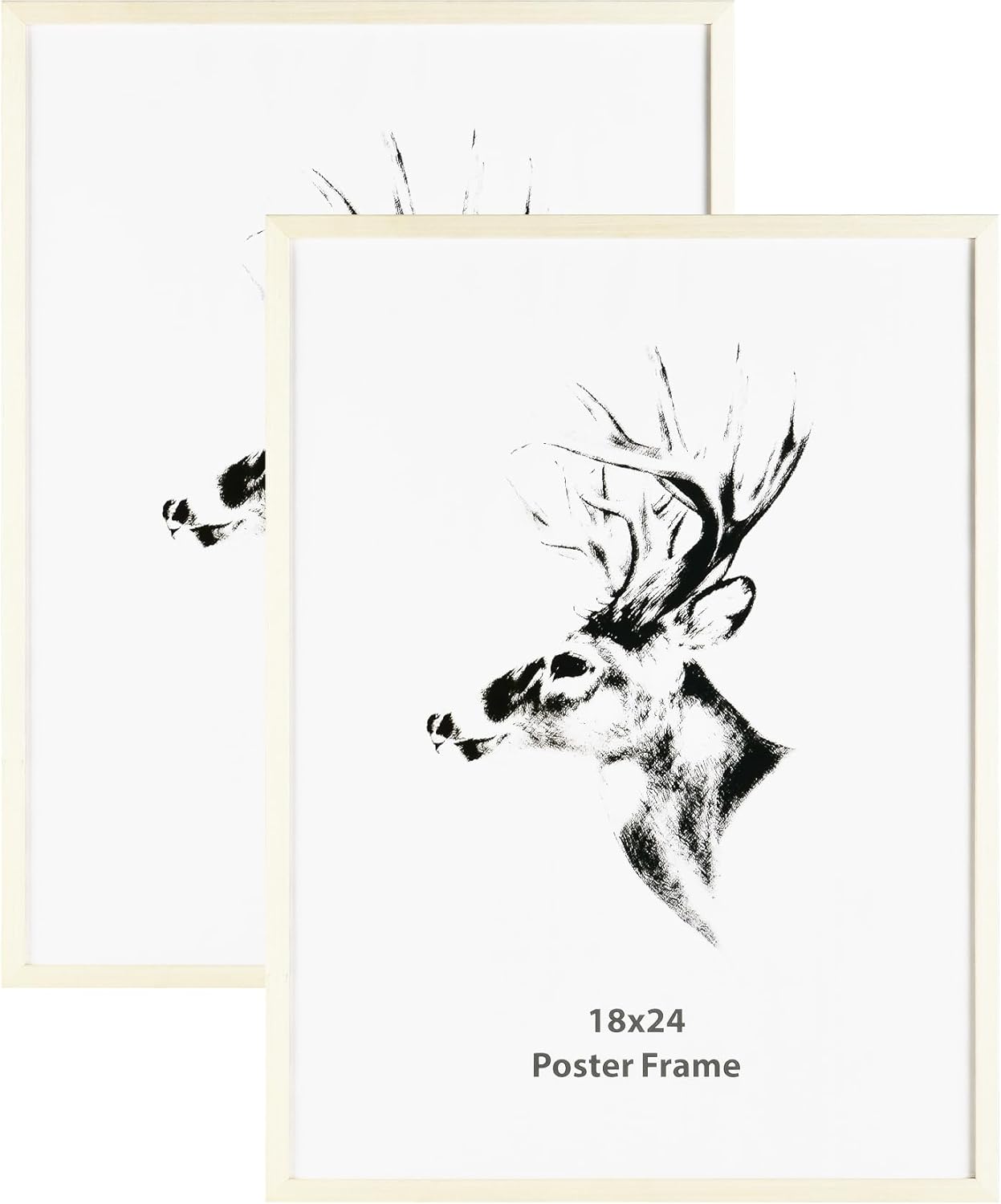 Yaetm 18x24 White Frame Set of 2 for Wall Gallery Display