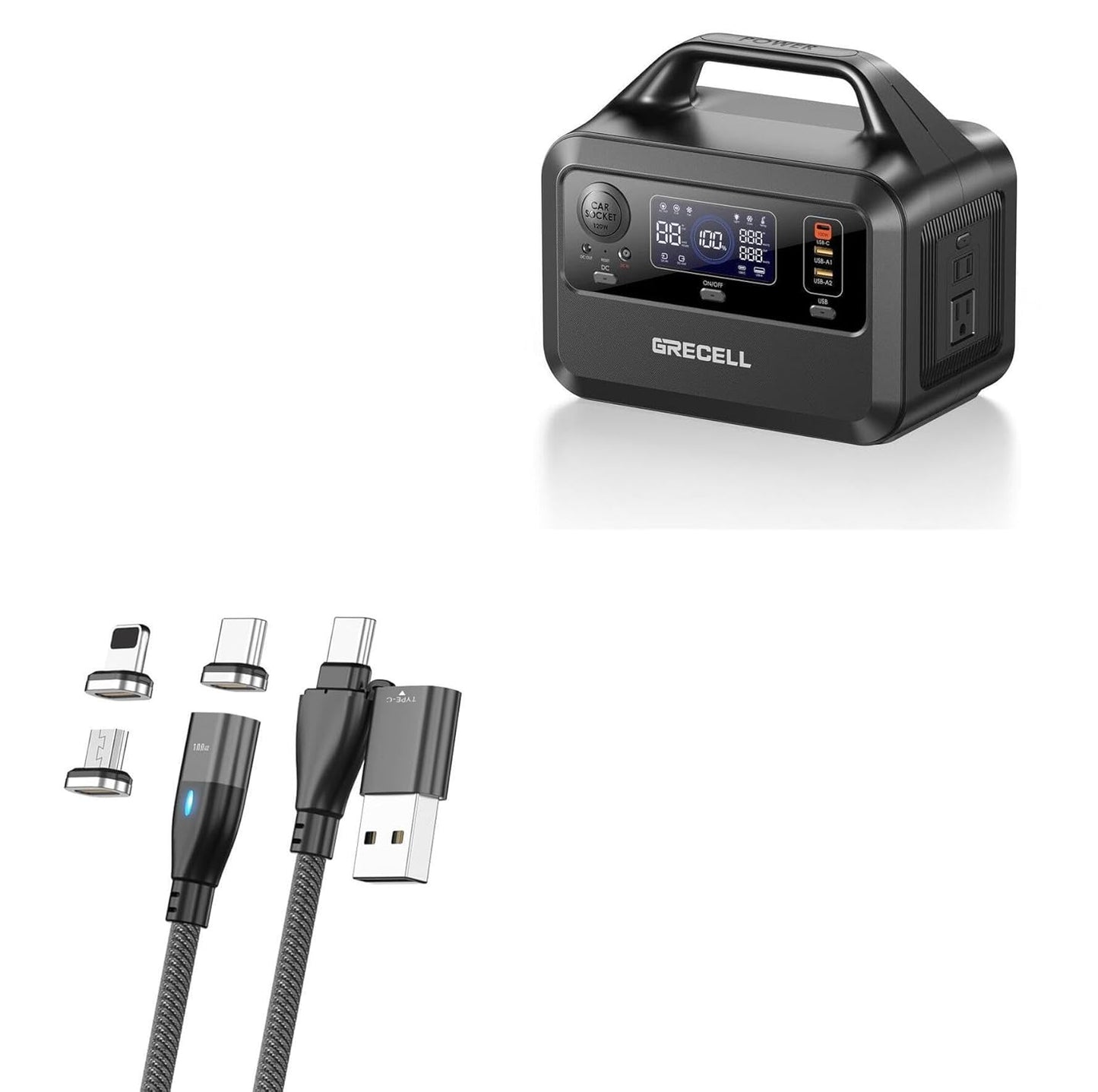 Fast Charge 100W Cable for GRECELL Power Station