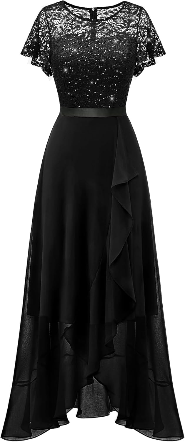 BeryLove Formal Dresses for Women 2025 Elegant Lace Gown