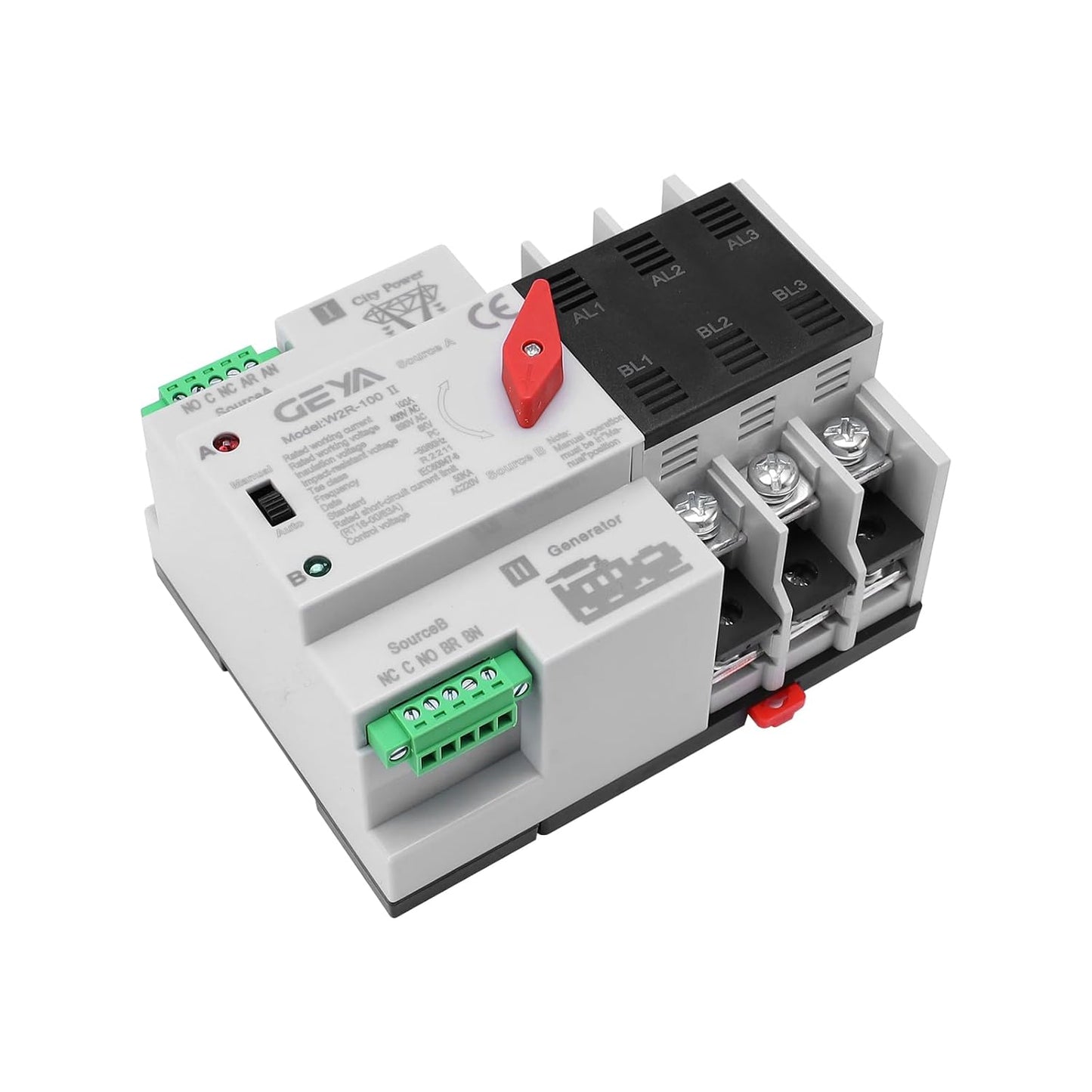GEYA Mini ATS Automatic Transfer Switch for Reliable Power Supply
