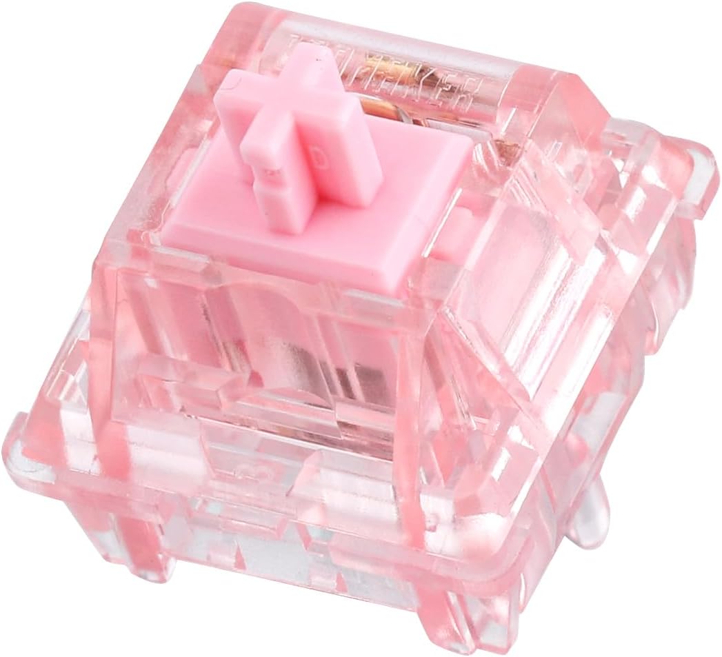 EPOMAKER Dawn Pink 38gf Linear Switch Set: Smooth Typing Bliss