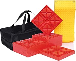 Homeon Wheels Camper Leveling Blocks for RVs with Tire Saver Ramp