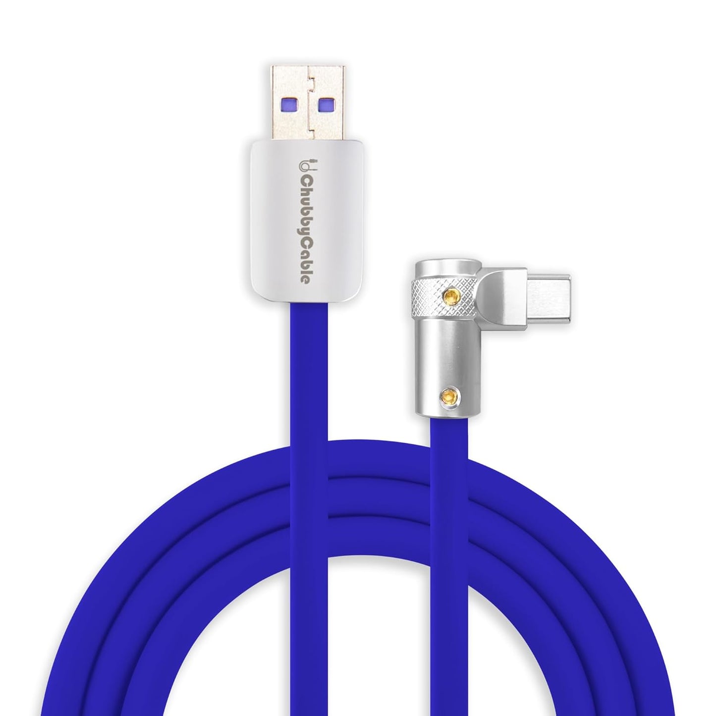 Chubbycable FlexElbow 90 Degree USB C Cable for Fast Charging