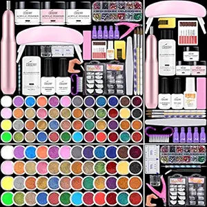 Acrylic Nail Kit with Everything for Beginners - 48 Colors Set