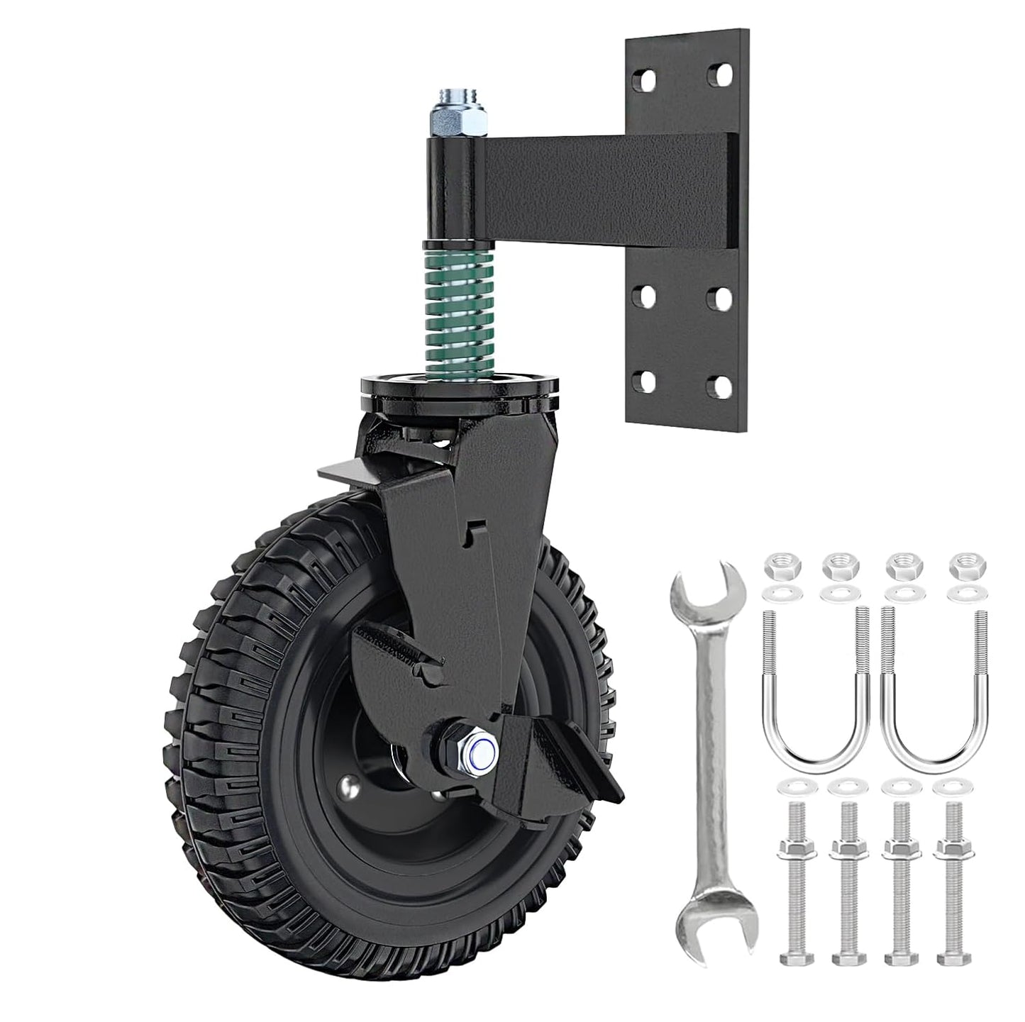 Heavy Duty Gate Wheel with Brake for Metal and Wooden Gates