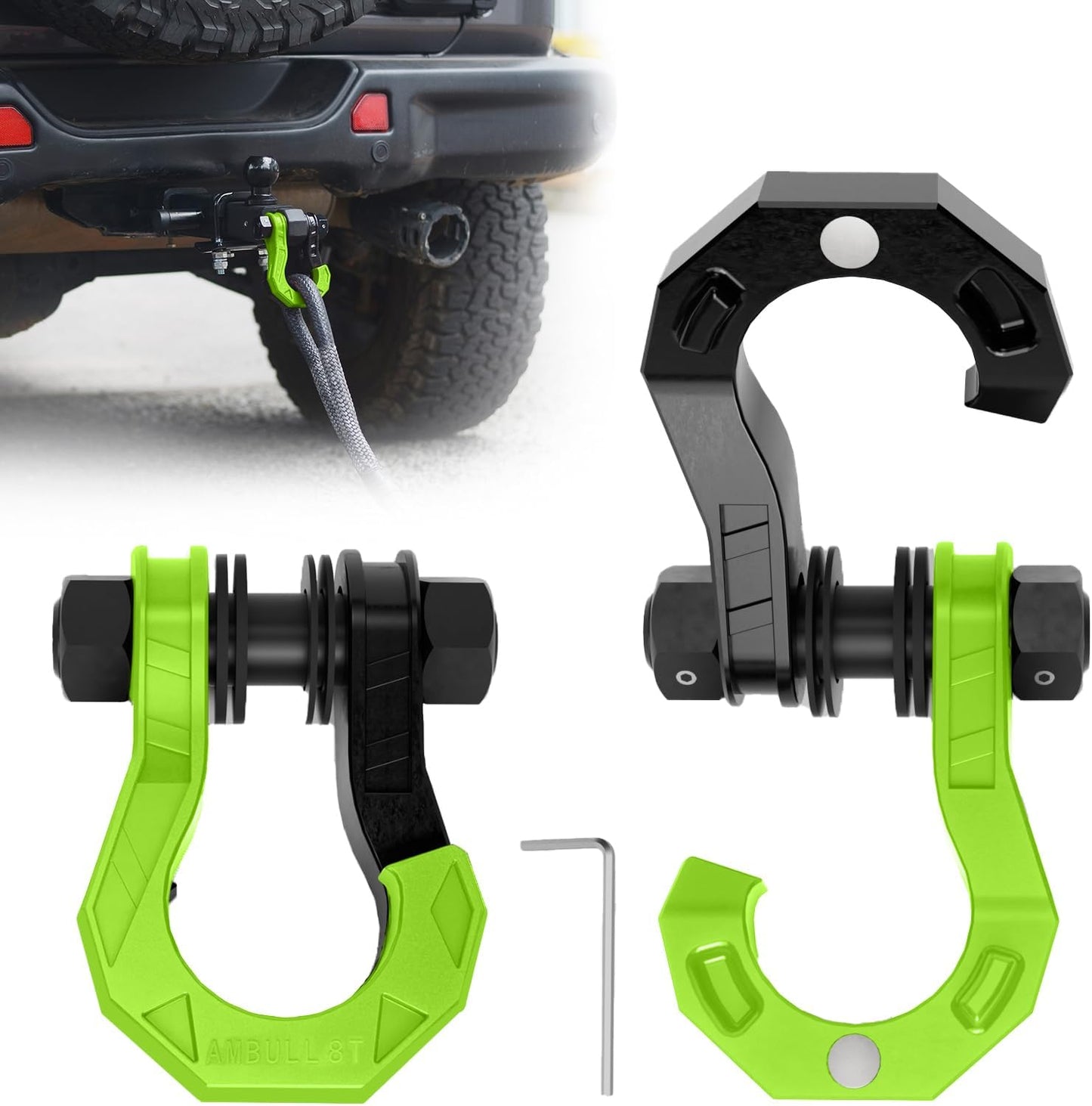 3/4in D Ring Separate Shackles for Heavy Duty Towing Needs