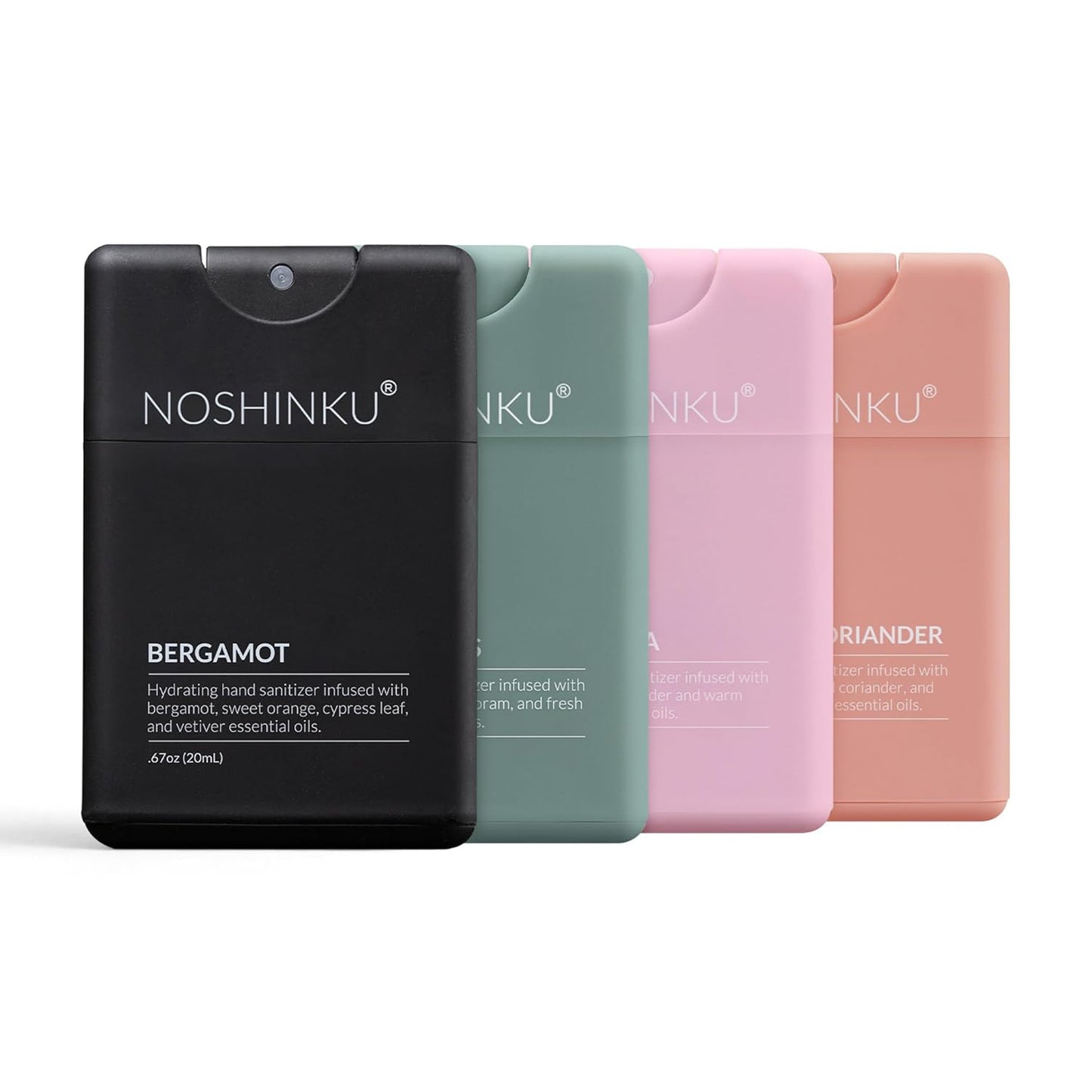 Refillable Hand Sanitizer Discovery 4-Pack for Travel Use