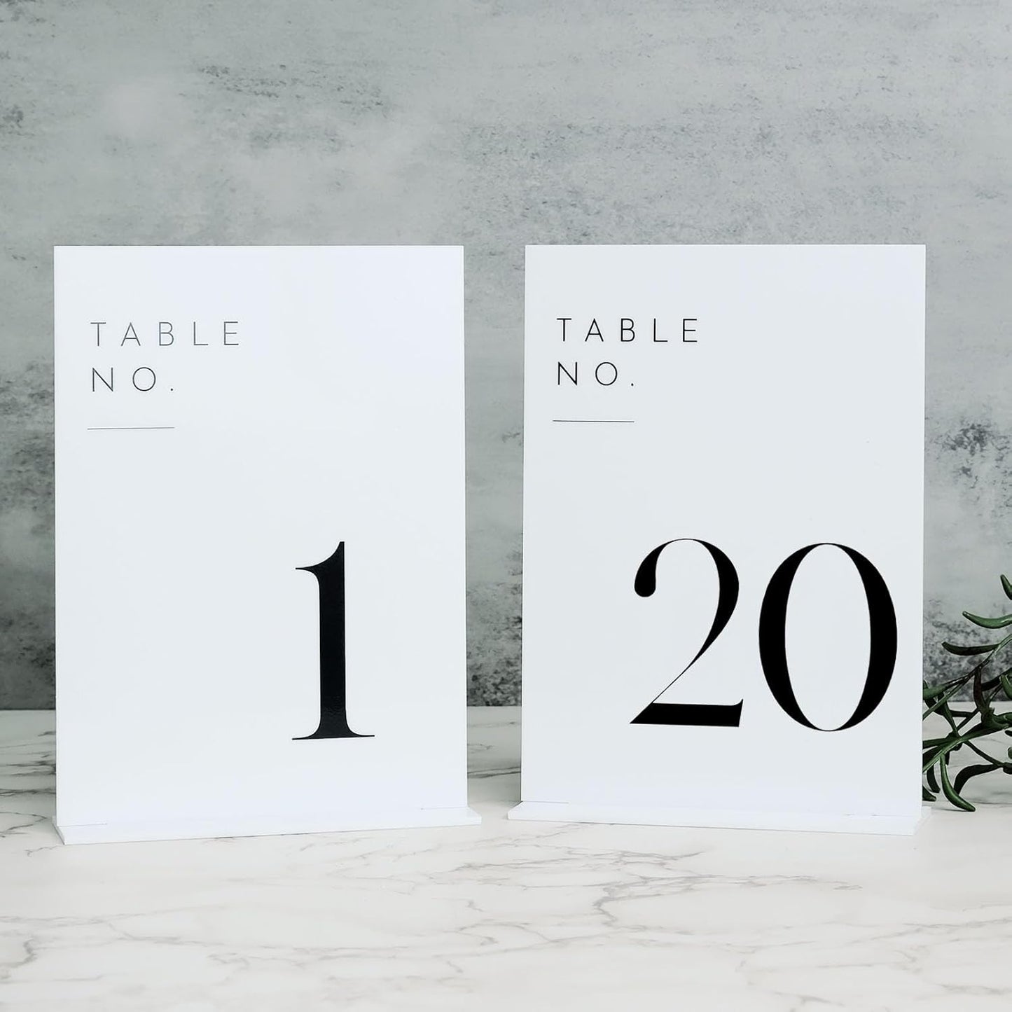 JINMURY White Wedding Table Numbers 1-20 for Elegant Events