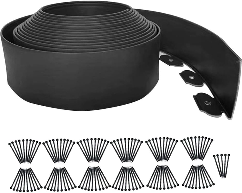 Landscape Edging 82FT Flexible DIY Fence for Gardens and Lawns