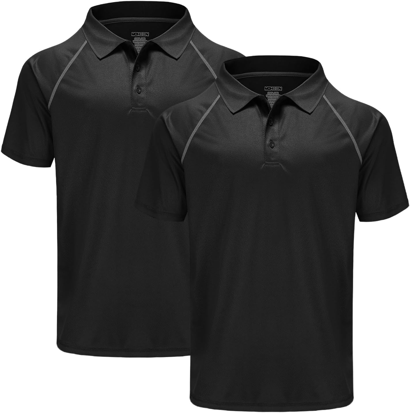 MOHEEN Men's Golf Shirts Short Sleeve Moisture Wicking Polo