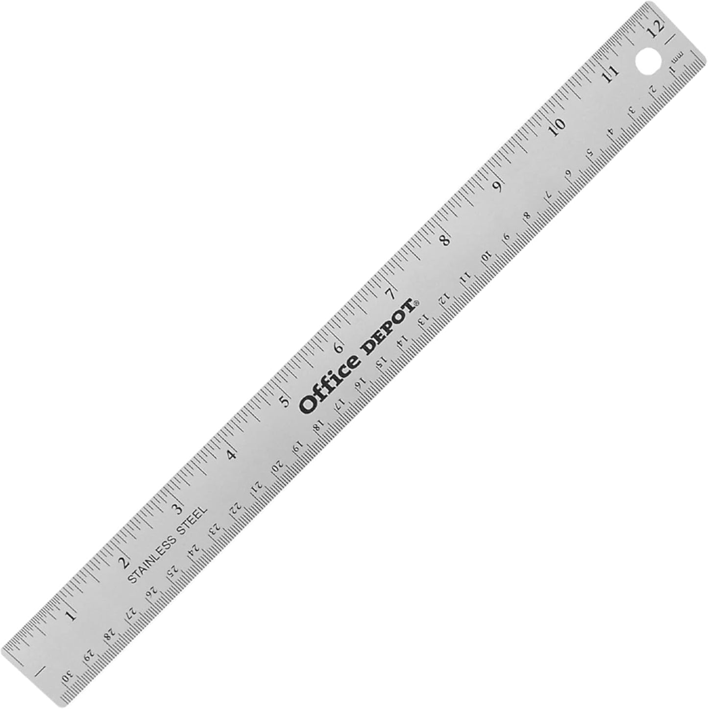Precision at Your Fingertips: 12in Stainless Steel Ruler