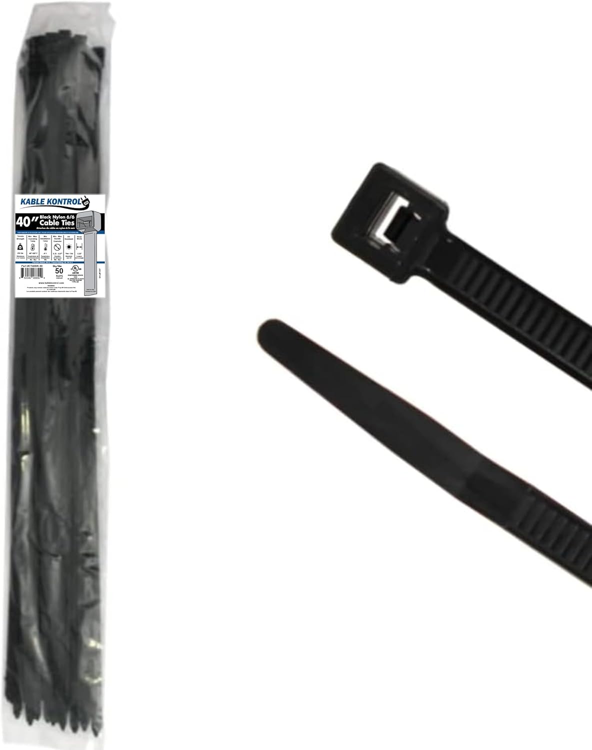 Kable Kontrol Heavy Duty Cable Zip Ties for All Your Needs