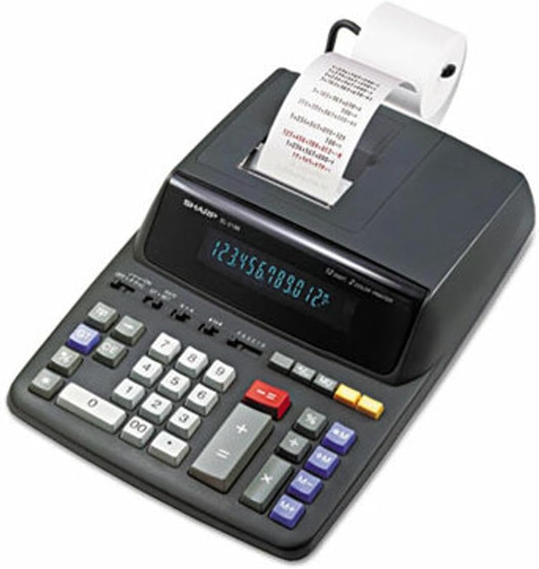 Sharp Black Standard Calculator Delivers Efficient Functionality