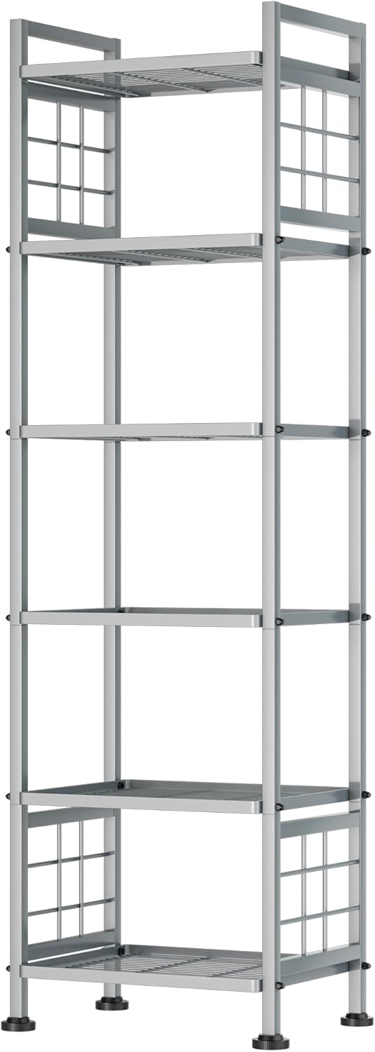 GIOTORENT 6-Wire Standing Storage Shelf for Kitchen and More