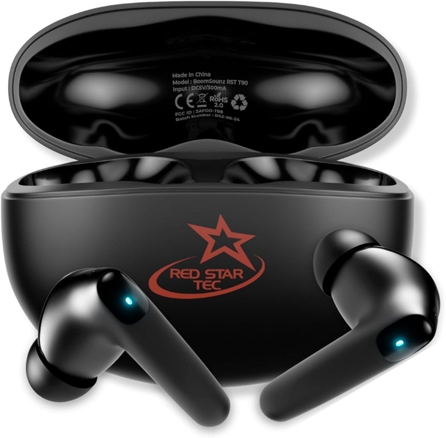 RED STAR TEC Wireless Earbuds: Dual Mode Music & Gaming, ANC, Deep Bass