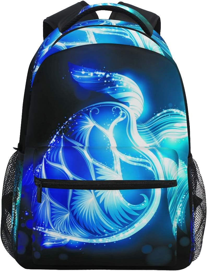 ZZKKO Magic Sea Turtle School Backpack for Boys and Girls