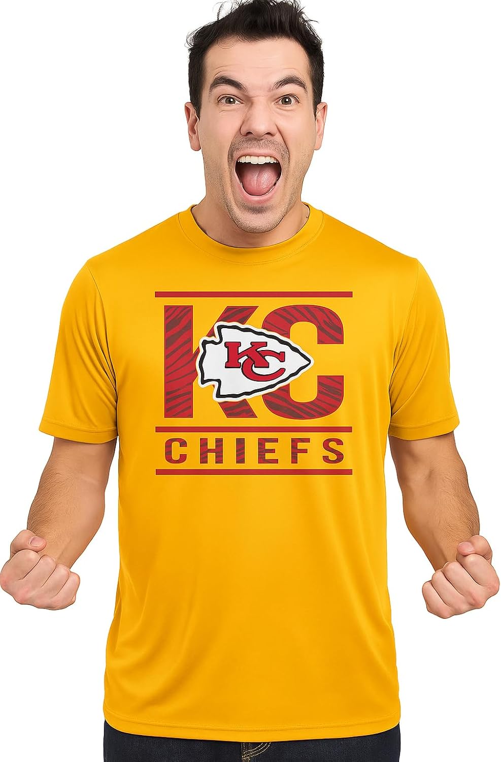Zubaz NFL Men's Short Sleeve Team Graphic T-Shirt for Fans