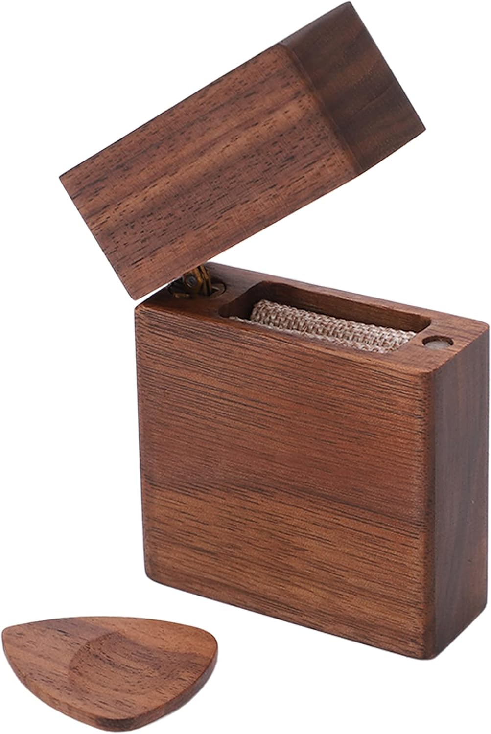 Wooden Guitar Pick Holder: Portable & Stylish Performance Accessory