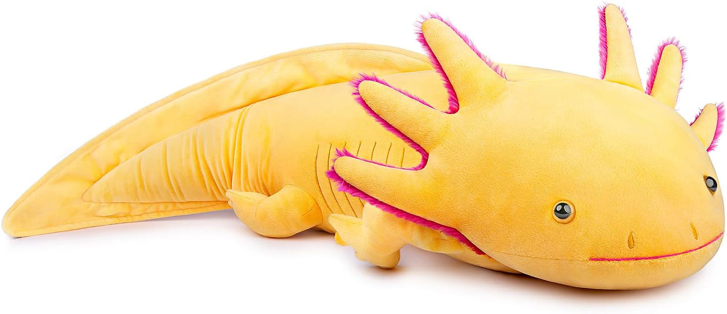 Large Axolotl Plush Toy - Super Soft 30 Inch Stuffed Animal