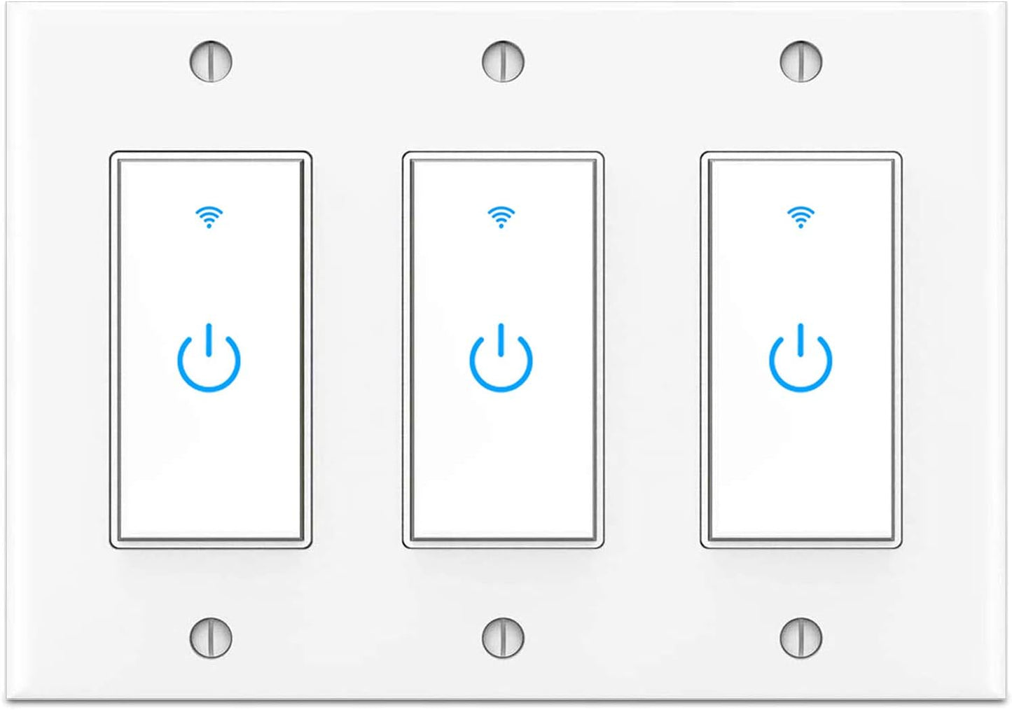 Smart Switch 3Gang Light Switch with Voice Control and Scheduling