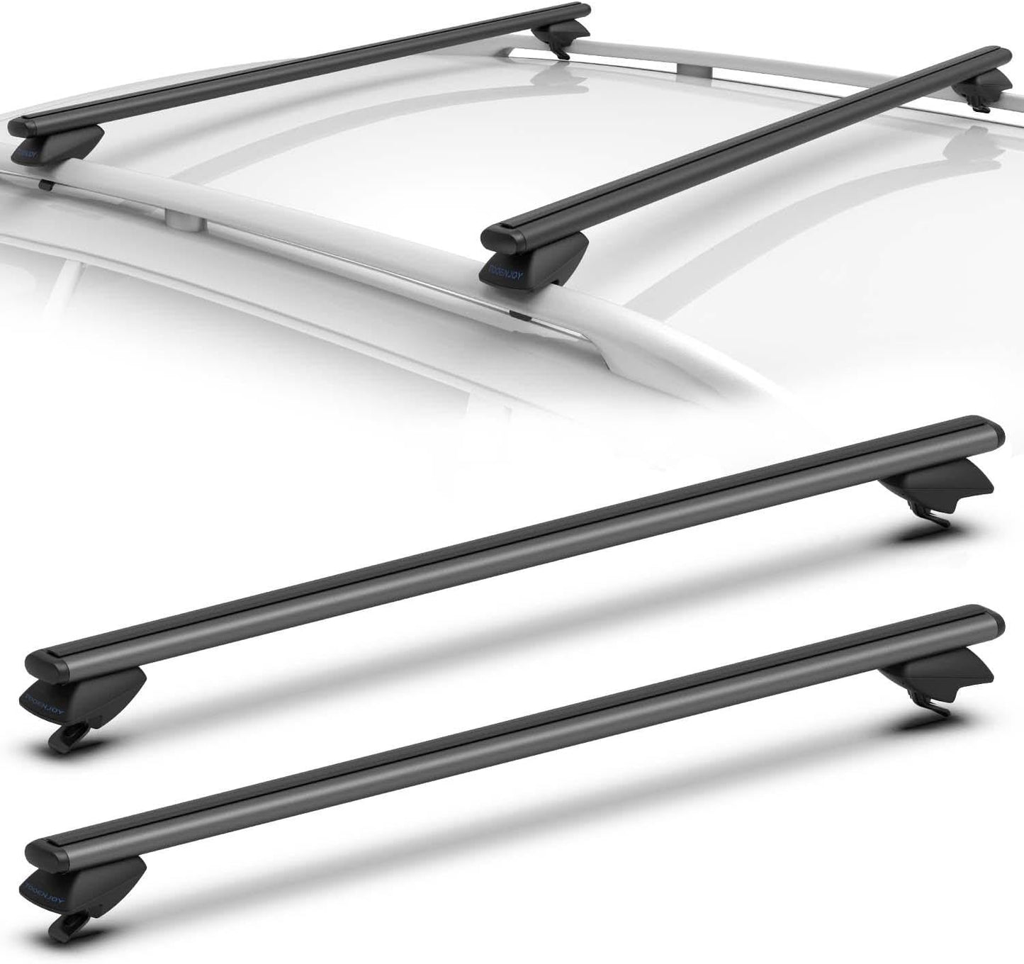 COWVIE 53 Inch Aluminum Roof Rack Cross Bars for Vehicles