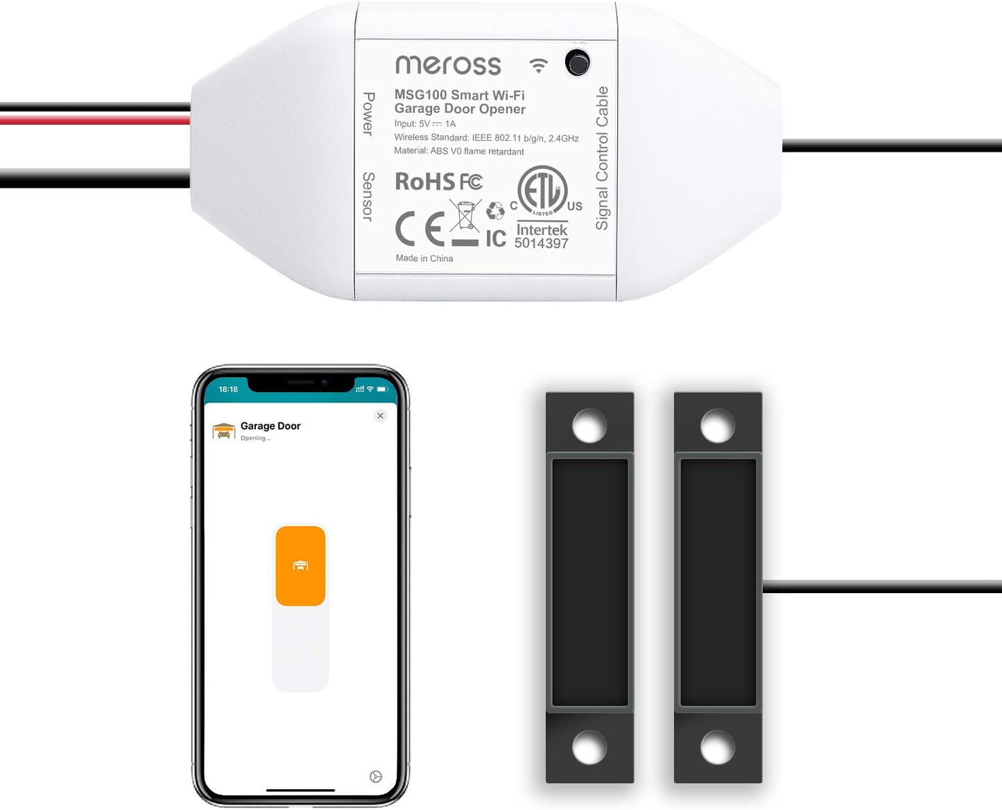 Smart Garage Door Opener Remote with Voice Control and Notifications