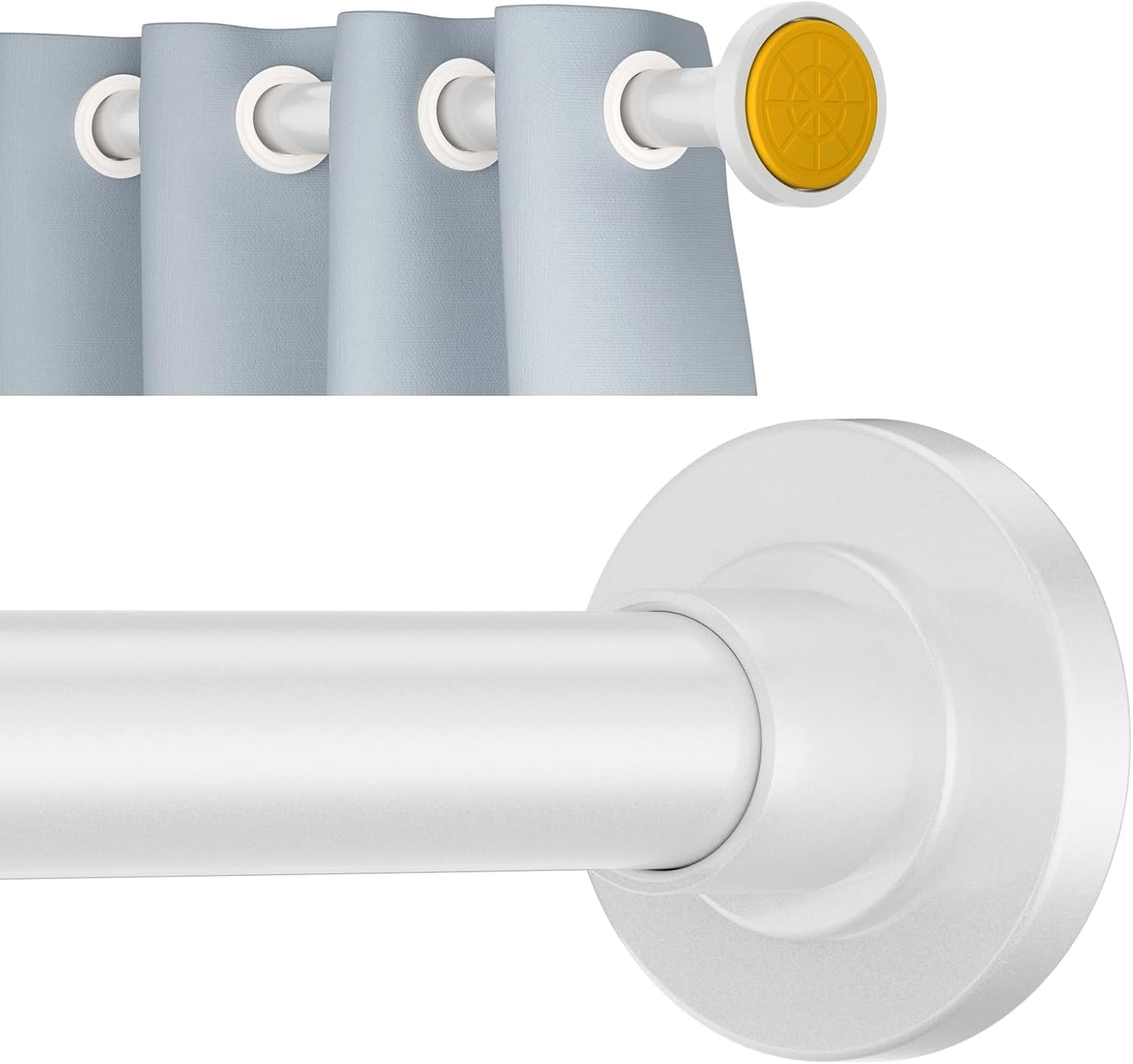 Adjustable Tension Shower Rod - No Drilling Needed!