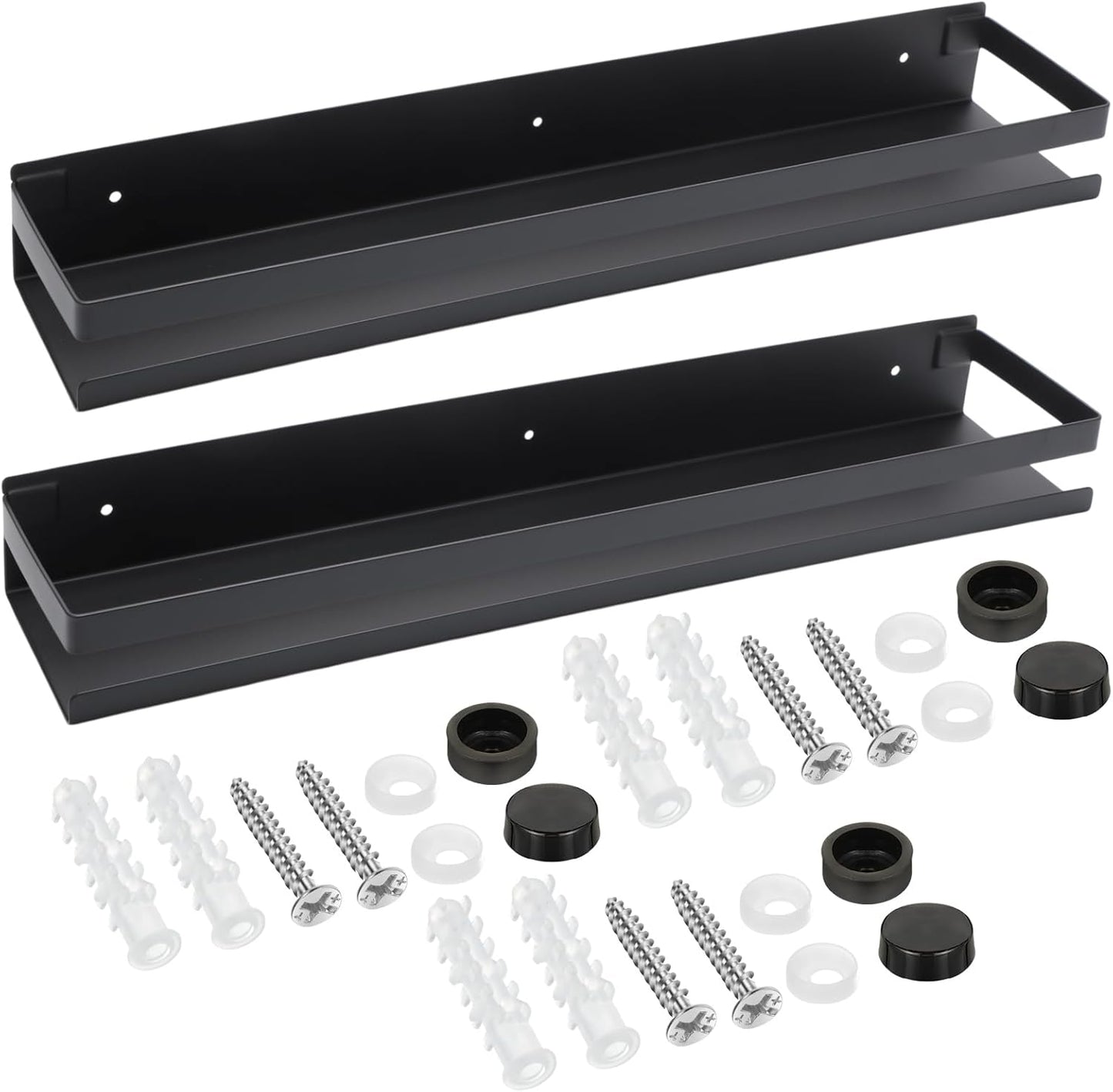 Lallisa Stainless Steel Floating Shelves for Bathroom Storage
