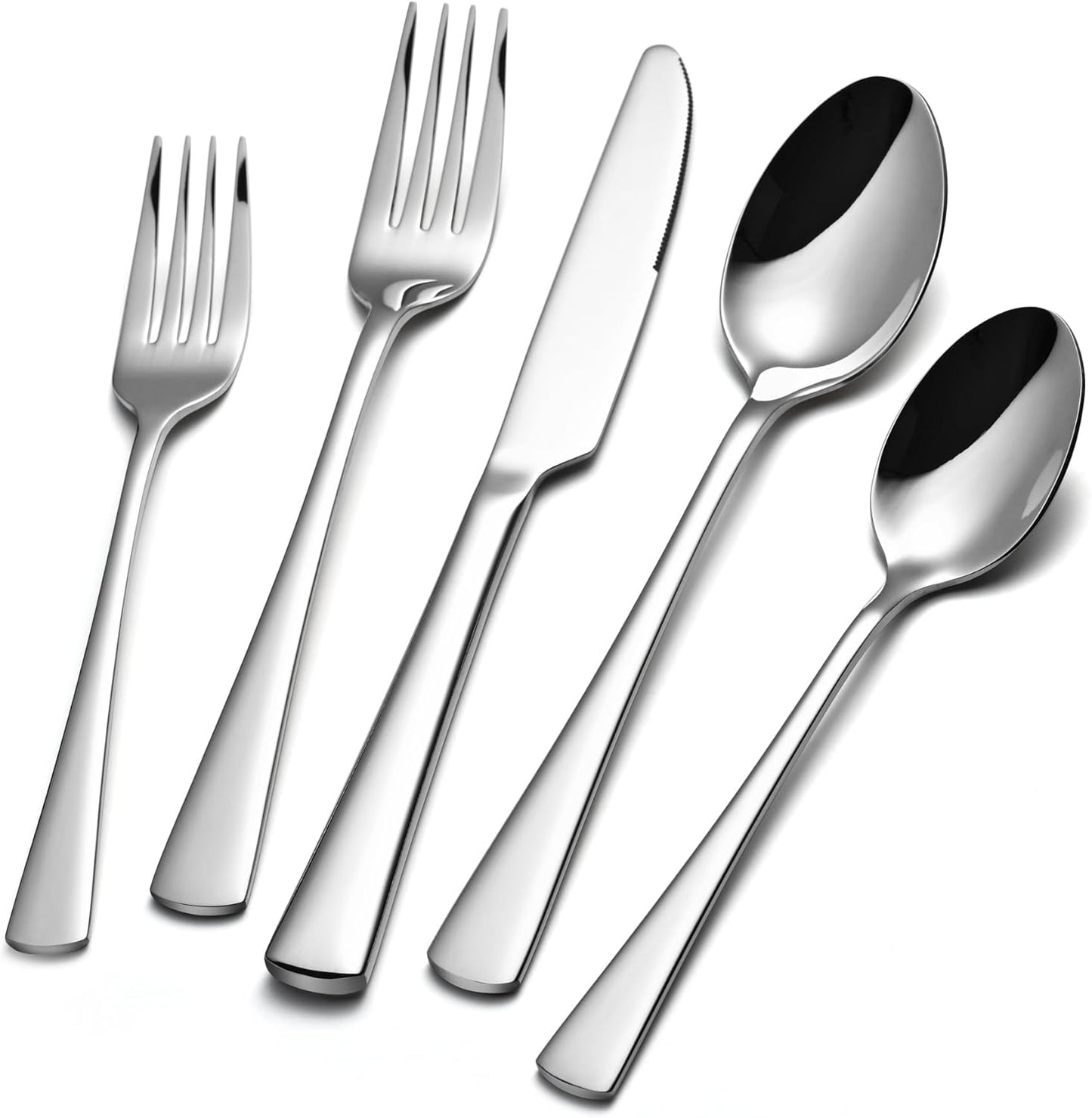 KINGSTONE Silverware Set - 30-Piece Flatware for 6 People