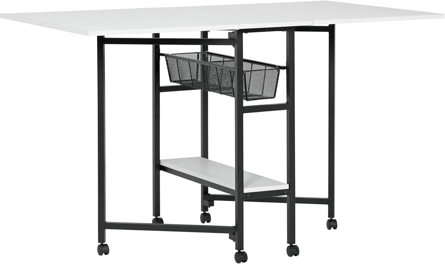 Sew Ready Fabric Cutting Standing Table with Craft Organizers