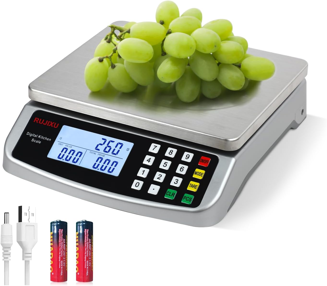 Large Digital Kitchen Scale for Accurate Cooking and Baking