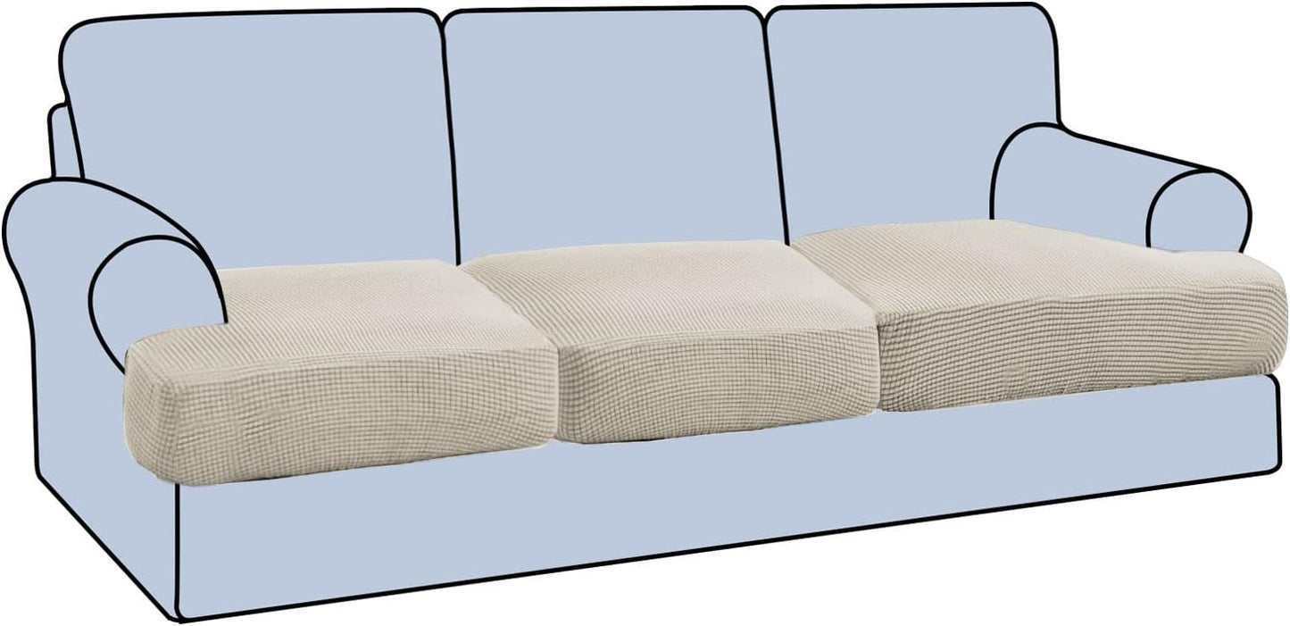 H.VERSAILTEX Stretch T Cushion Sofa Slipcovers for Comfort