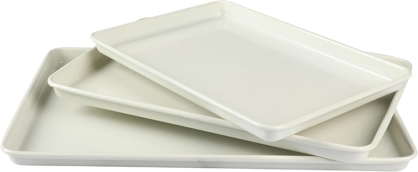 Martha Stewart Gallen 3-Piece Cookie Sheet Set for Perfect Baking