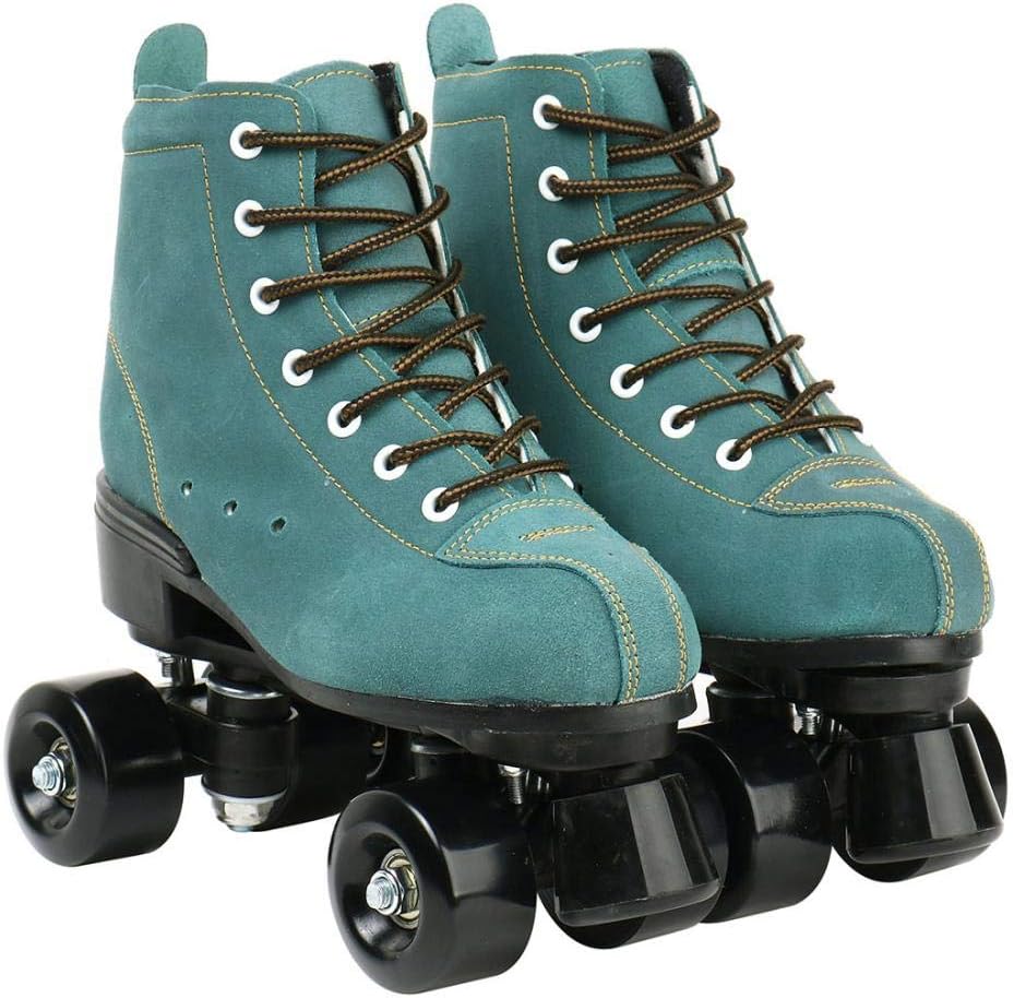 XUDREZ Cowhide Roller Skates for Women and Men - High-Top Design