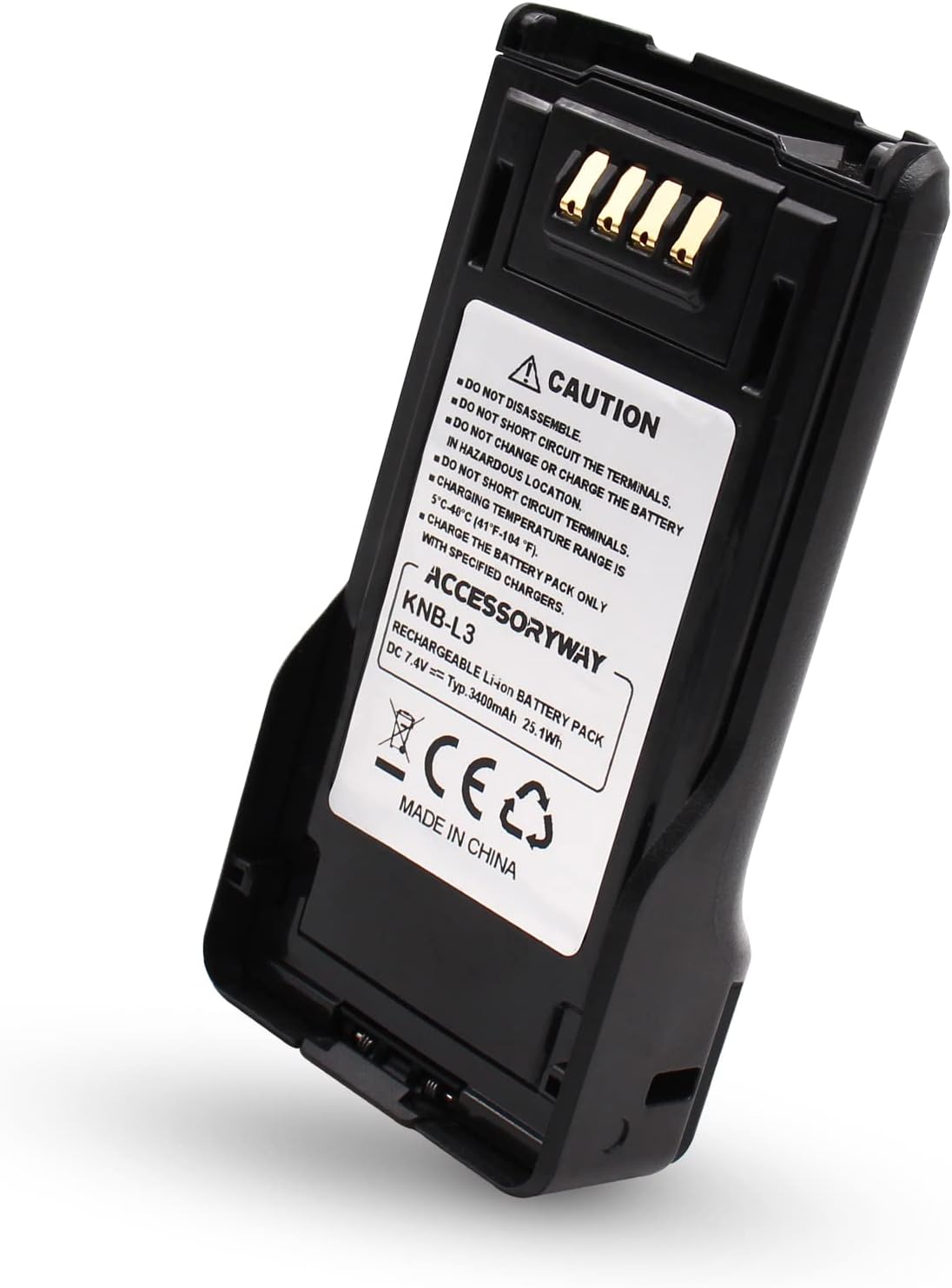 KNB-L3 3400mAh Li-Ion Replacement Battery for Kenwood Radios