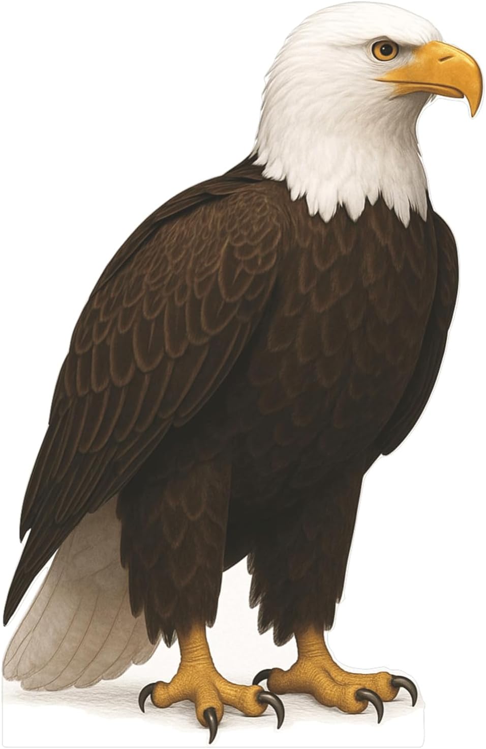Bald Eagle Cutout Life-Size Standee for Wildlife Decor
