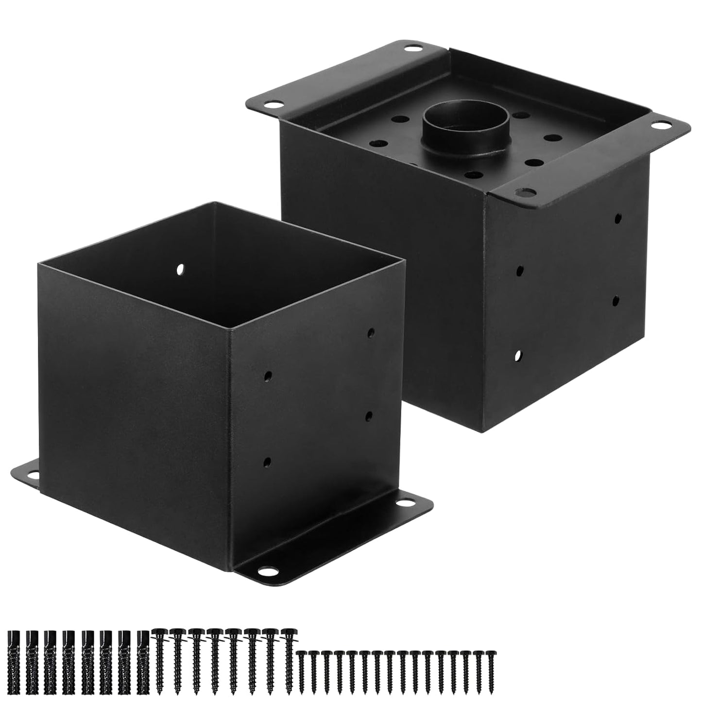 6x6 Post Base Brackets for Heavy Duty Deck and Fence Support