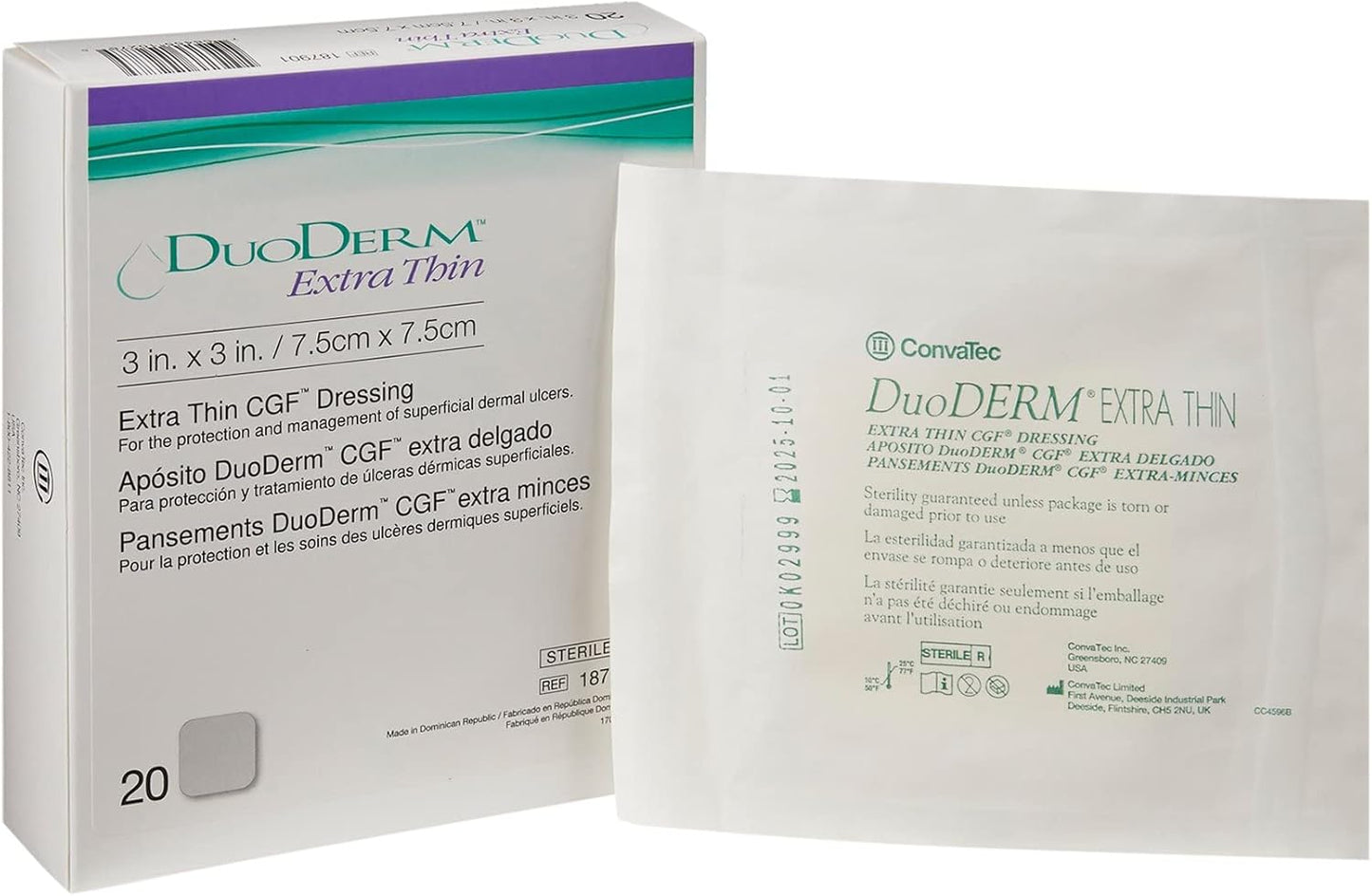 ConvaTec DuoDERM Extra Thin Control Gel Formula for Wound Care