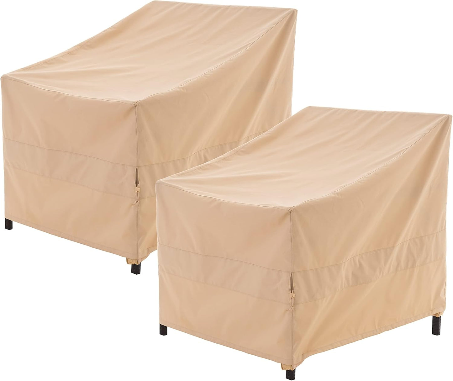 Patio Chair Cover for Outdoor Lounge, Heavy Duty Waterproof 2-Pack