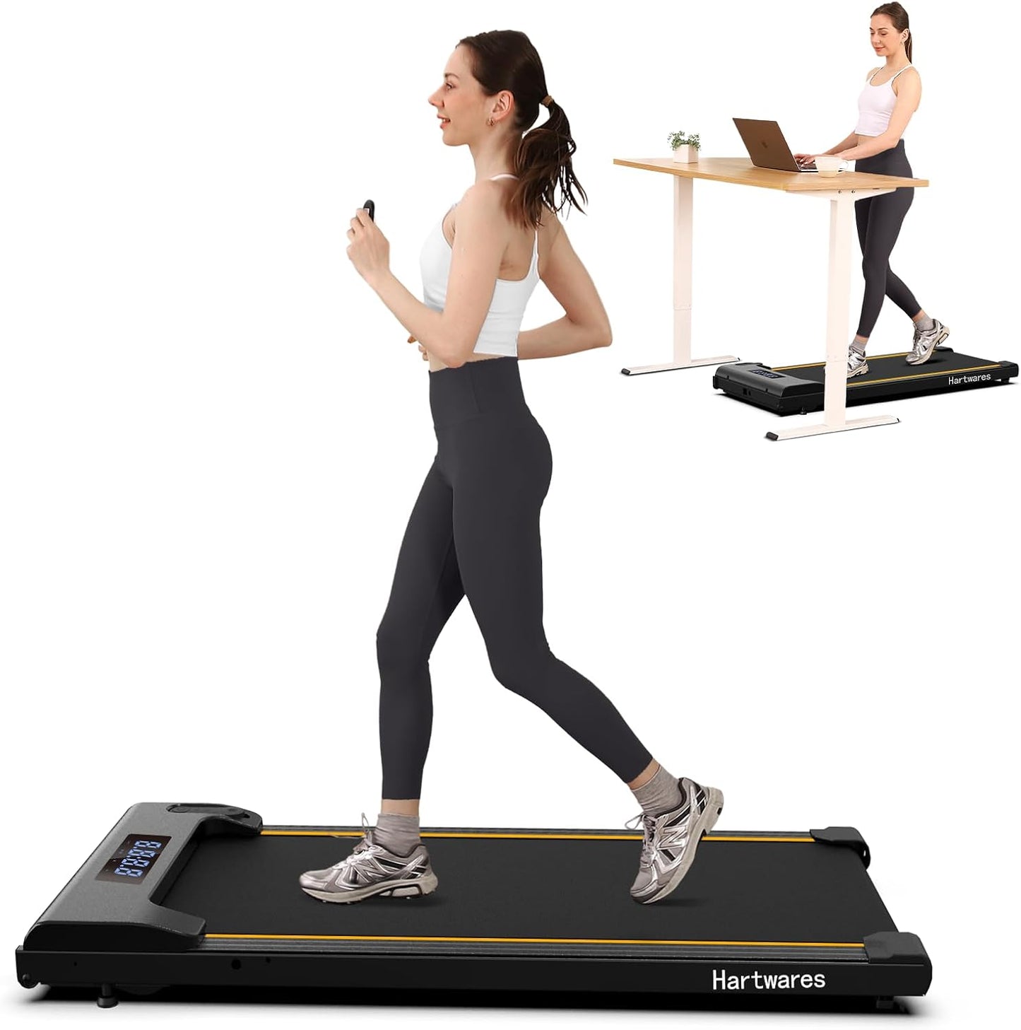 Hartwares Electric Walking Pad - Compact Power Walk
