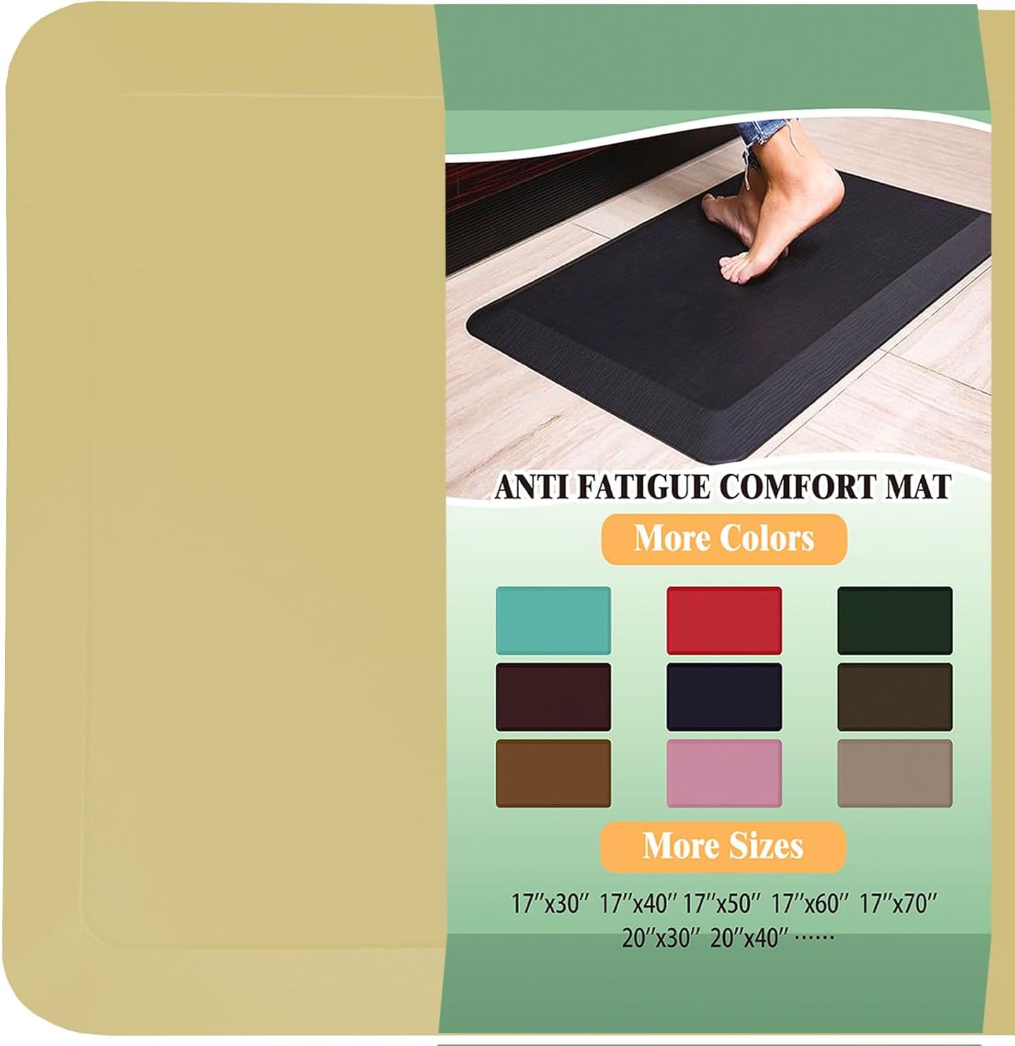 1 Inch Extra Thick Anti Fatigue Floor Mat for Comfort at Home