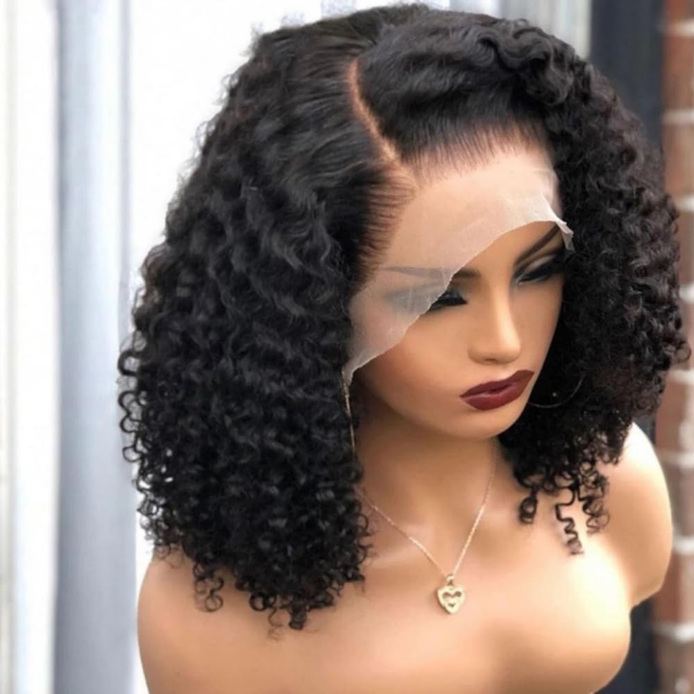 16 Inch HD Curly Lace Front Wig for Gorgeous Black Women
