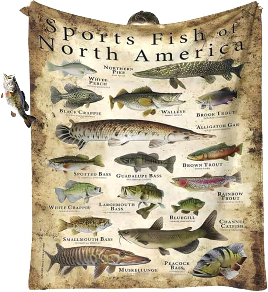 Fish Knowledge Blanket - Perfect Fishing Gift