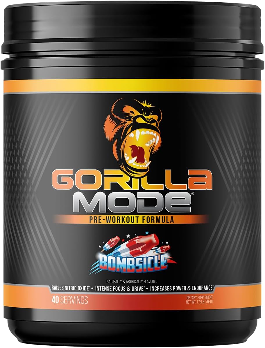 Gorilla Mode Pre Workout for Massive Pumps and Laser Focus