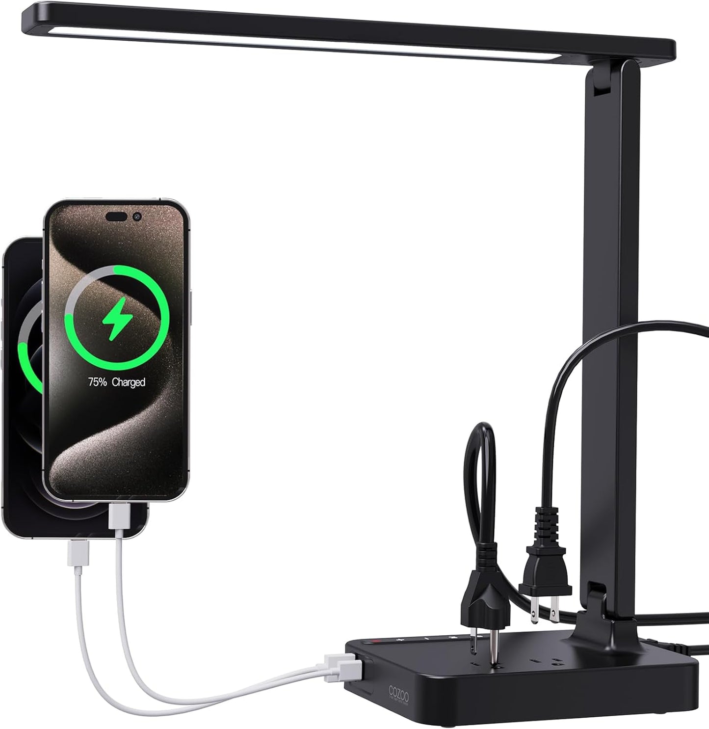 Cozoo Modern LED Desk Lamp: 3 Lighting Modes