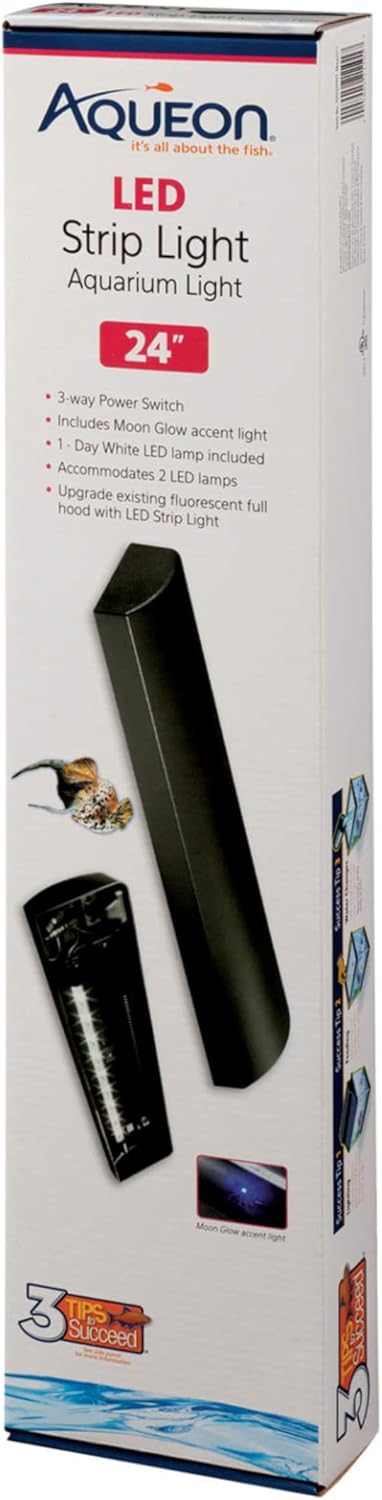 Aqueon LED Fish Tank Strip Light Fixture for 24 Inch Aquariums
