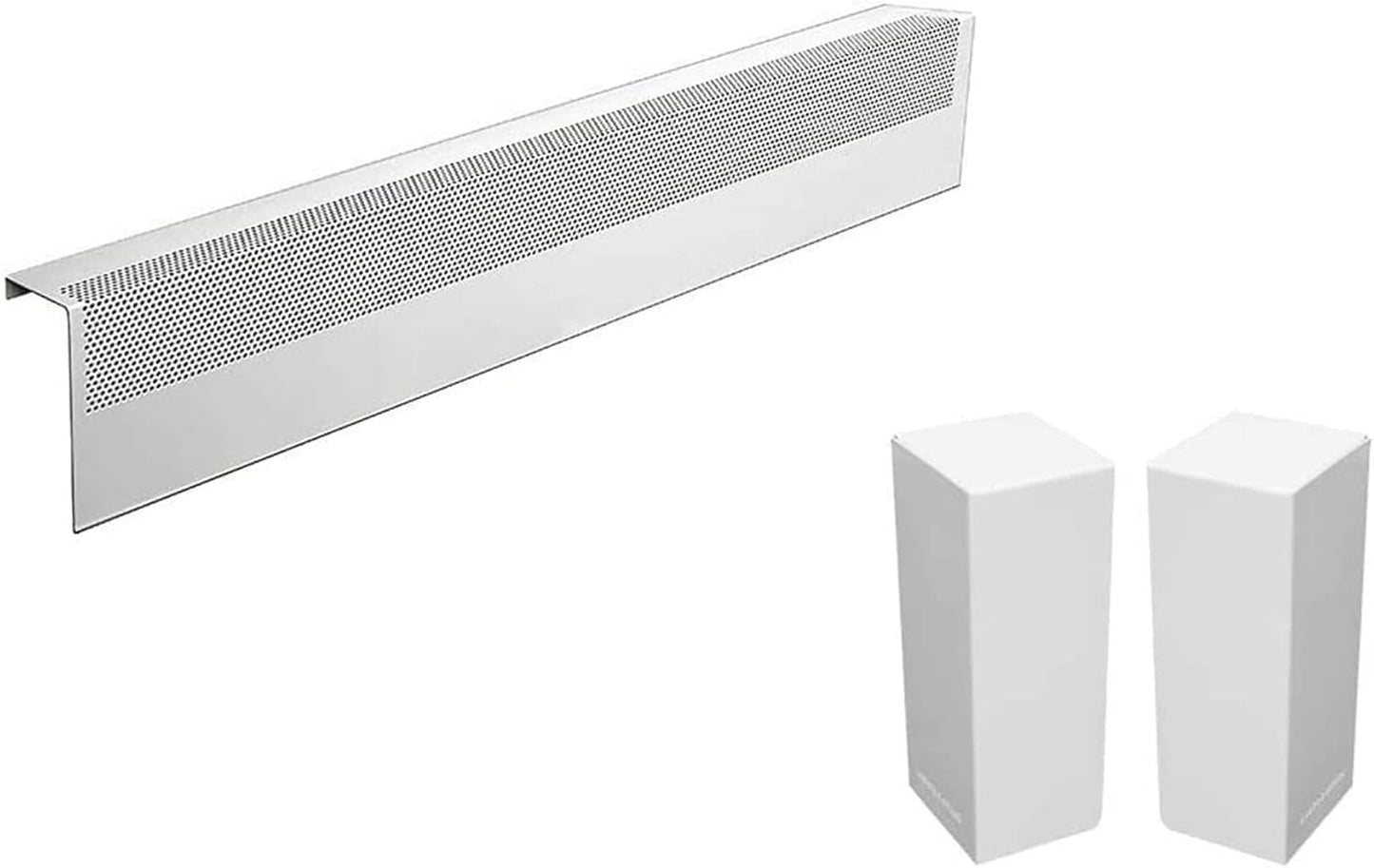 Baseboarders Basic Series 3 ft Galvanized Steel Heater Cover