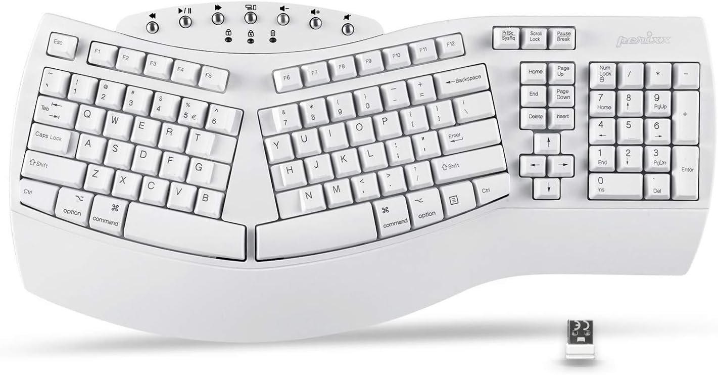 Perixx Periboard-612 Wireless Ergonomic USB Split Keyboard Review